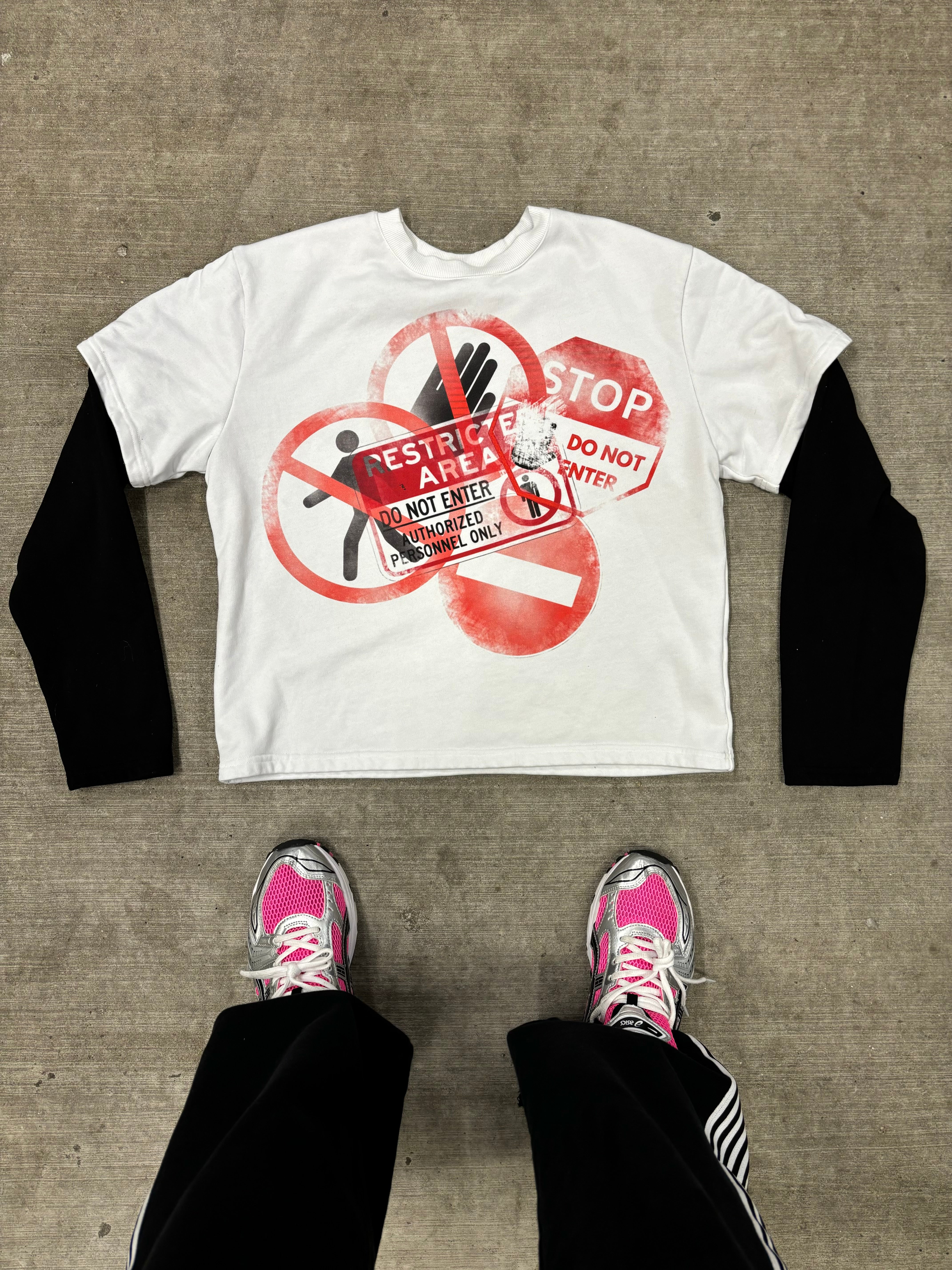 “No Entry” Double Sleeved Tee